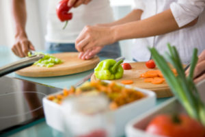 Preparing food